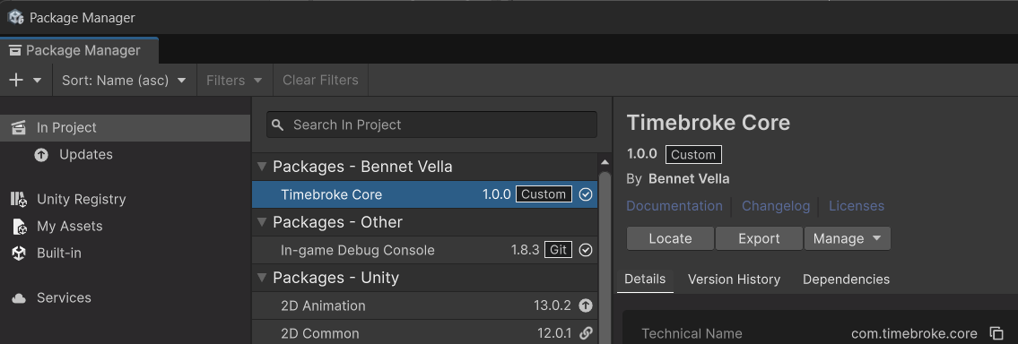 Preview image for Unity Package Engineering work, showing reusable Unity package development.